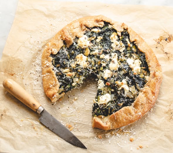 Greens and ricotta tart recipe