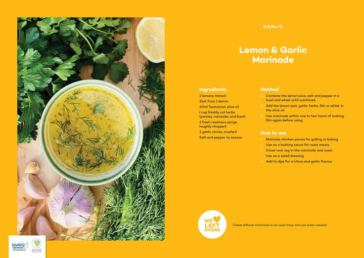 Lemon and garlic marinade