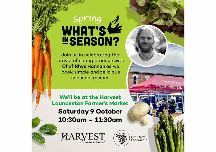 Spring live cook-along with Harvest Launceston