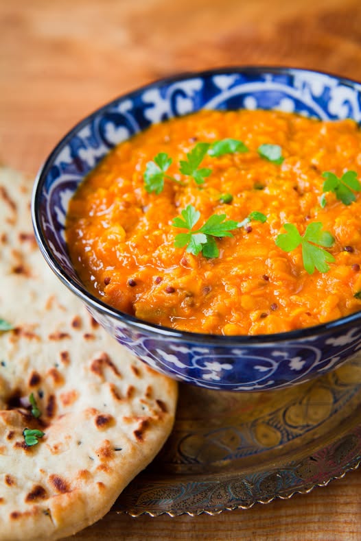 Creamy carrot dahl recipe