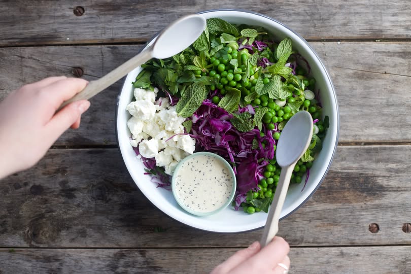 Spring slaw recipe