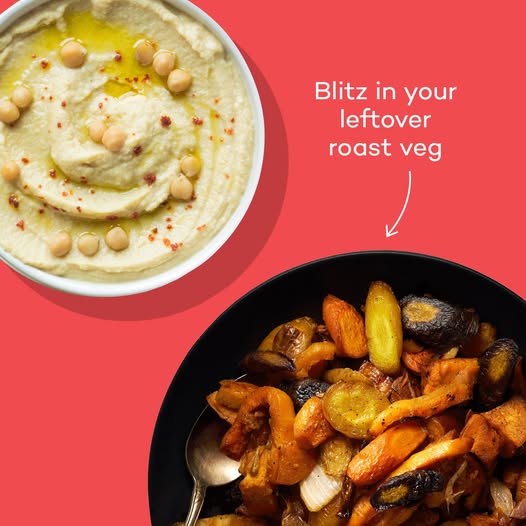 Leftover roast vegetable hummus