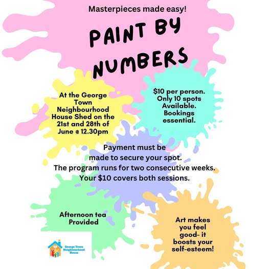Creative Paint by Numbers Sessions