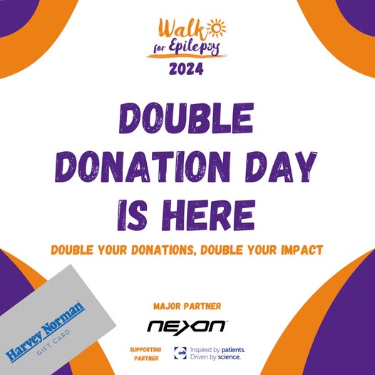 Walk for Epilepsy Double Donation Day
