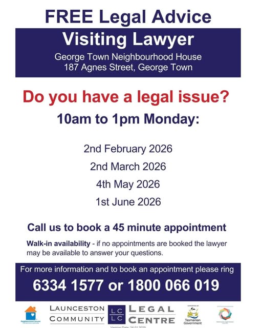 Free Visiting Lawyer Provides Confidential Advice