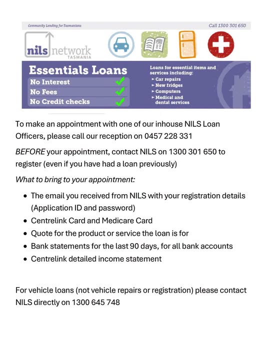 NILS Essentials Loans Increase Access to Vital Items in Launceston