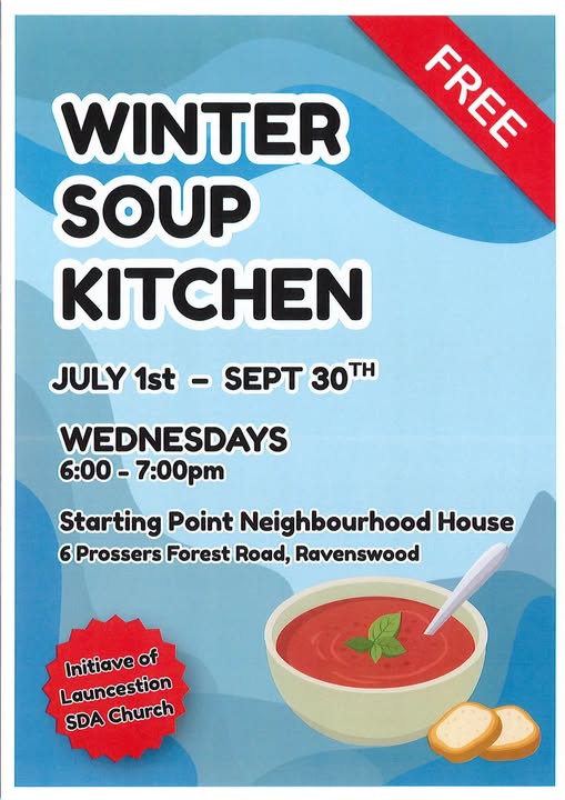 Homemade Soup Days Bring Warmth to Launceston Families in July