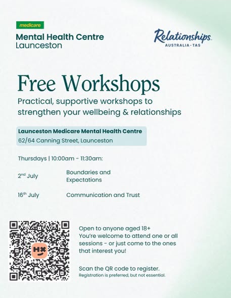 Practical Workshops Support Wellbeing and Relationships in Launceston