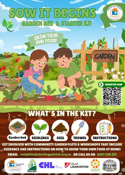 Garden Starter Kits Distributed Through Sow it Begins Project in Launceston